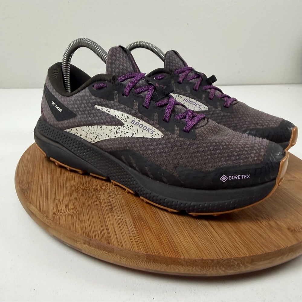 Brooks Women's Gray Black Purple Running Shoes